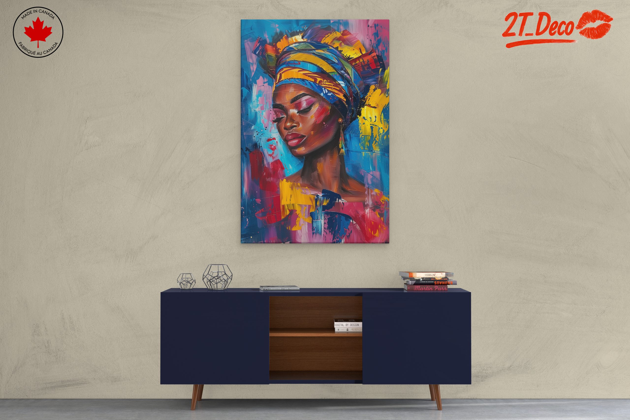 Vibrant Afrocentric Woman Portrait - Image 3