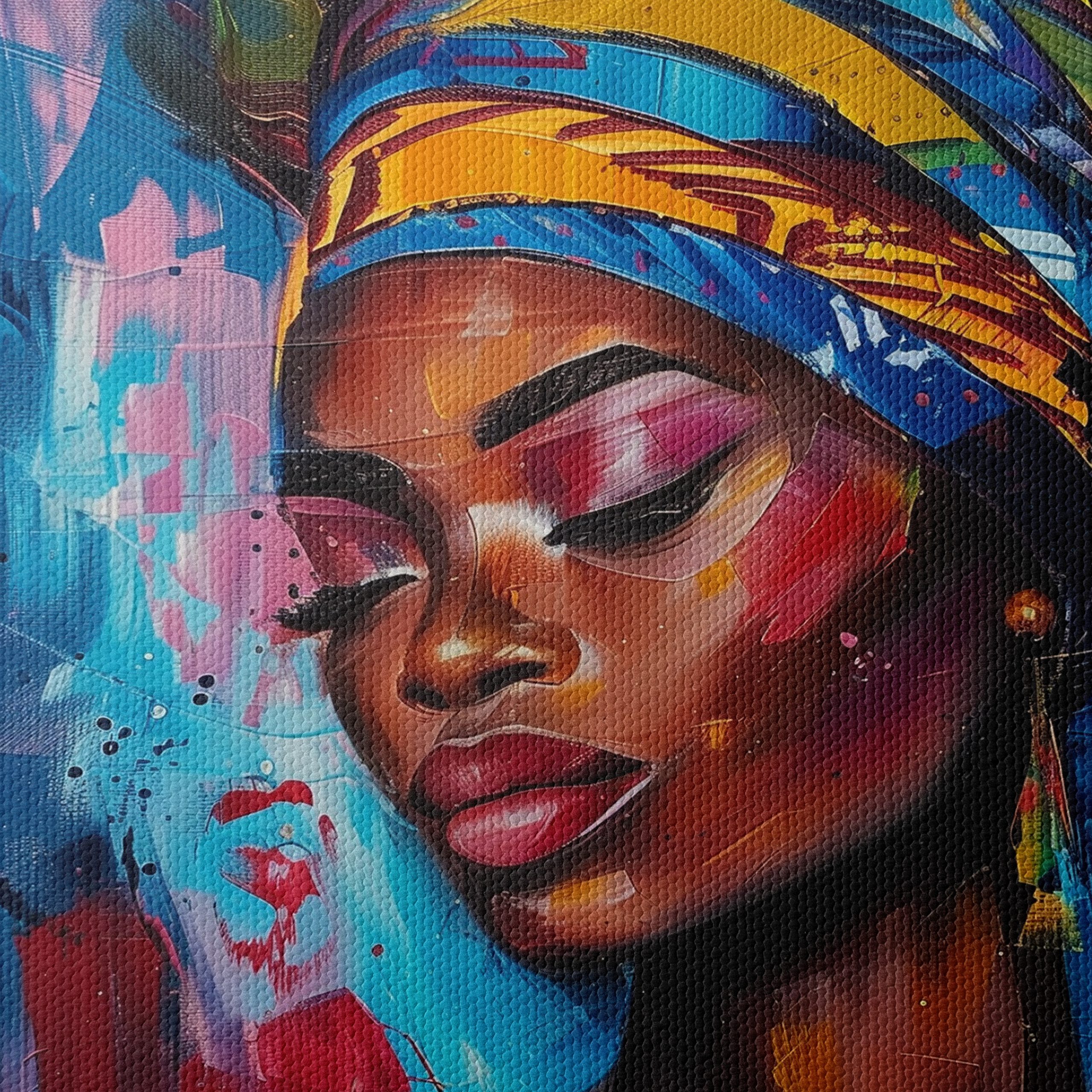 Vibrant Afrocentric Woman Portrait - Image 4