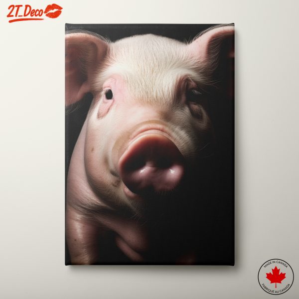Artistic Portrait of a Pig