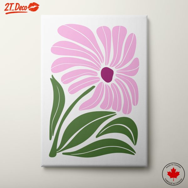 Stylized Pink Flower Artwork