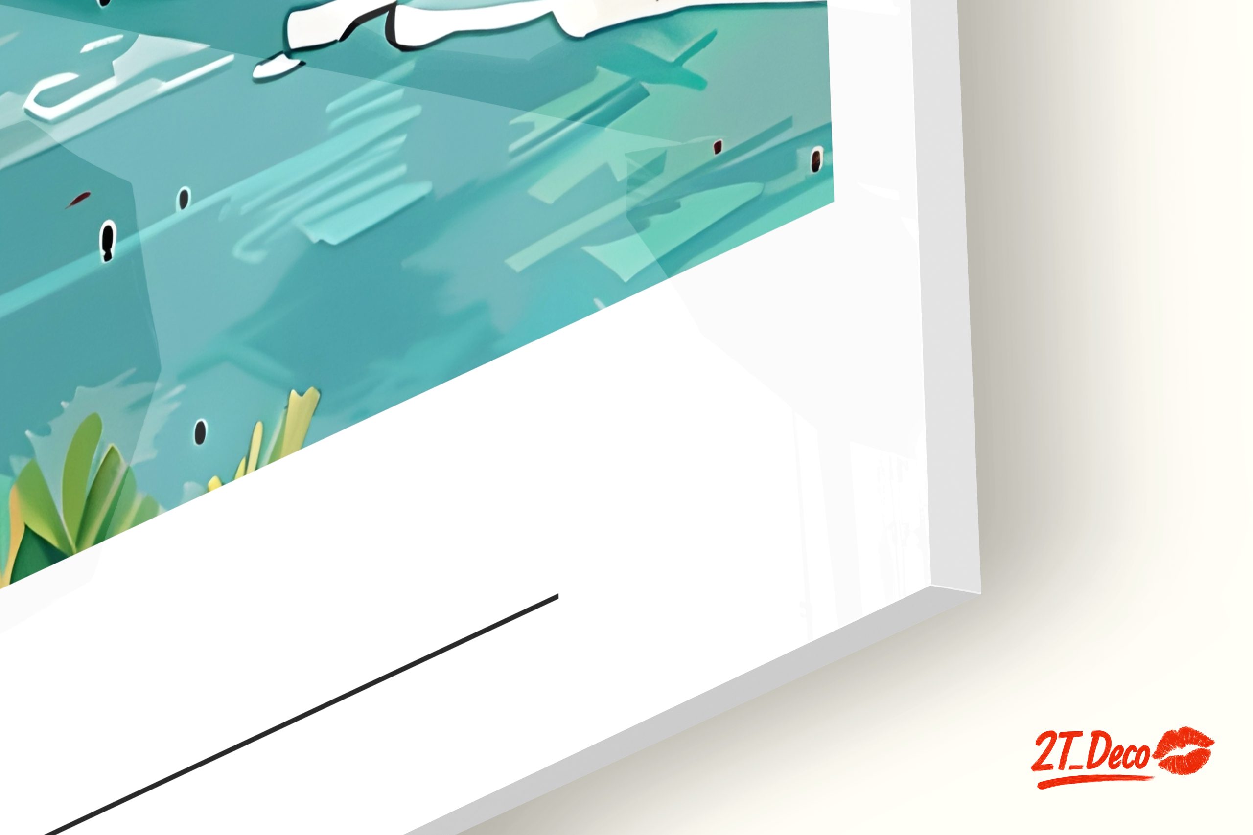Honolulu Coastal Cityscape Artwork - Image 9
