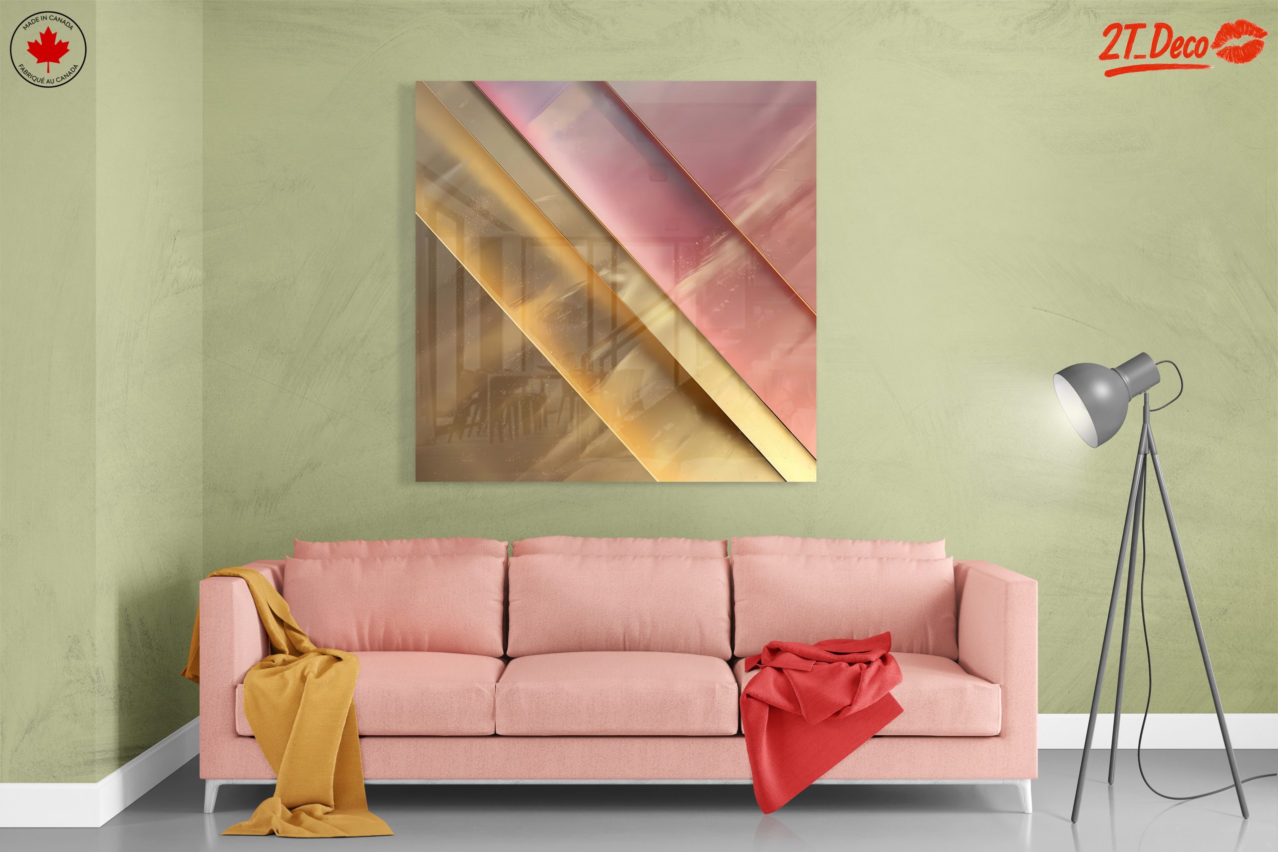 Modern Geometric Lines Abstract Art - Image 7