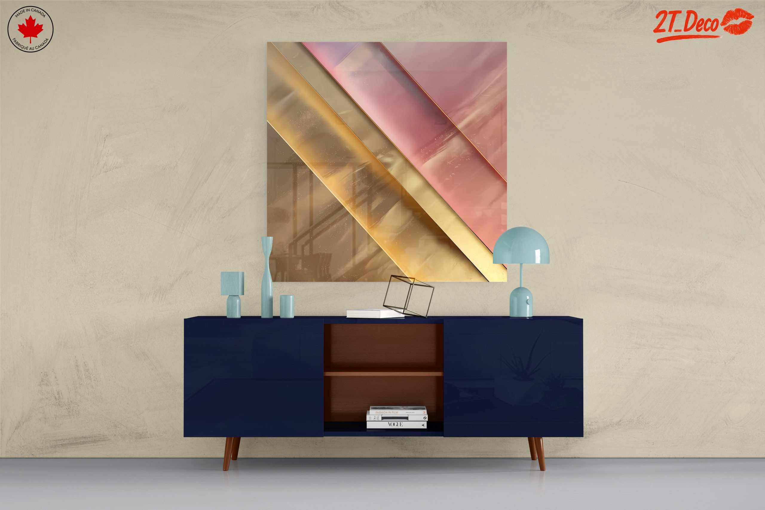 Modern Geometric Lines Abstract Art - Image 8