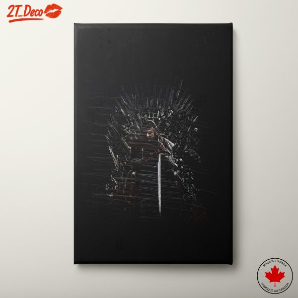 Stylized Character Artwork Featuring Iconic Throne