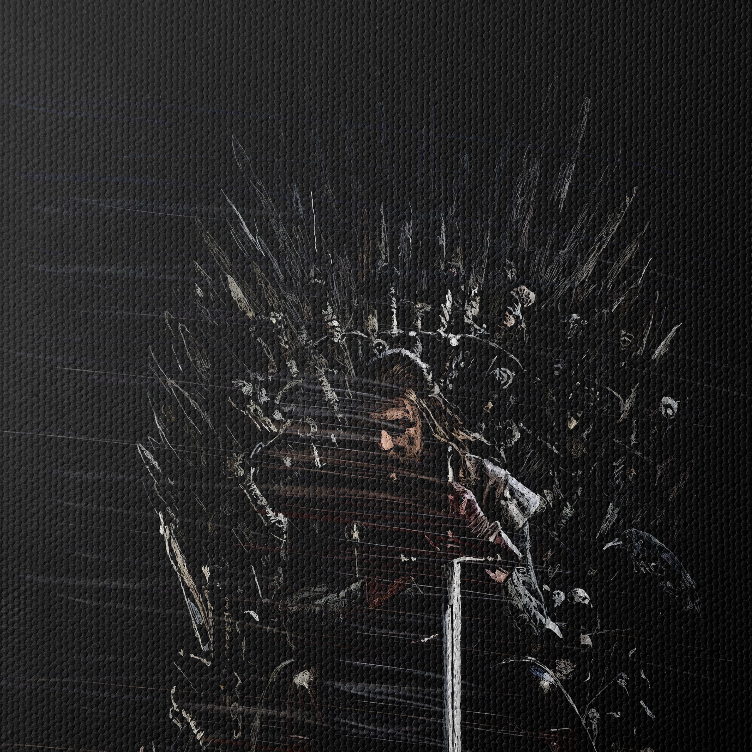 Stylized Character Artwork Featuring Iconic Throne - Image 4