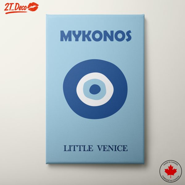Stylized Mykonos Little Venice Art