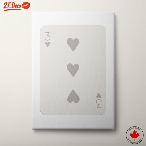 Elegant Playing Card Design with Hearts