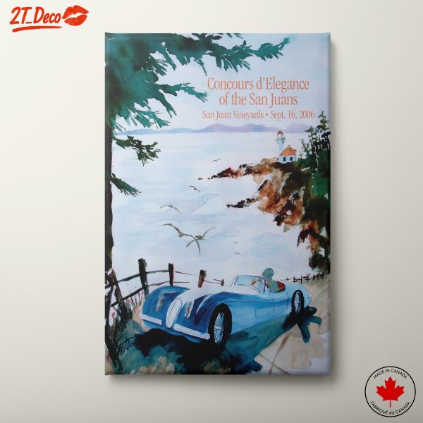 Classic Vintage Car Scenic Artwork