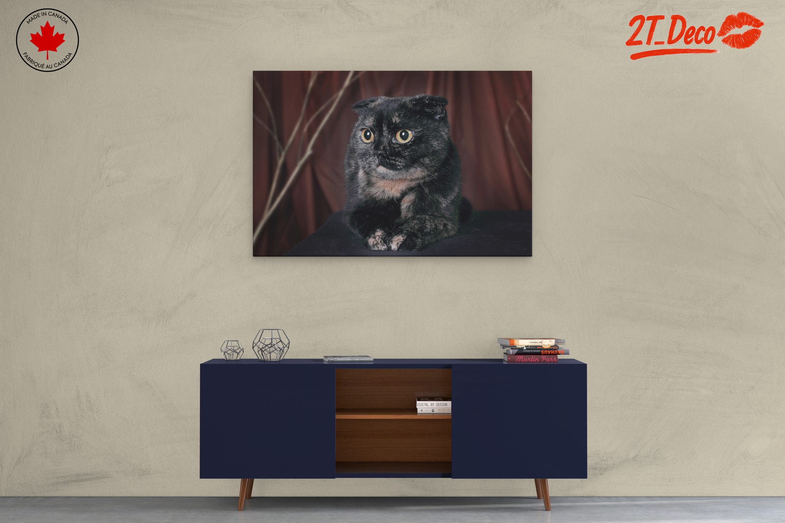 Beautiful Cat Portrait Wall Art - Image 3