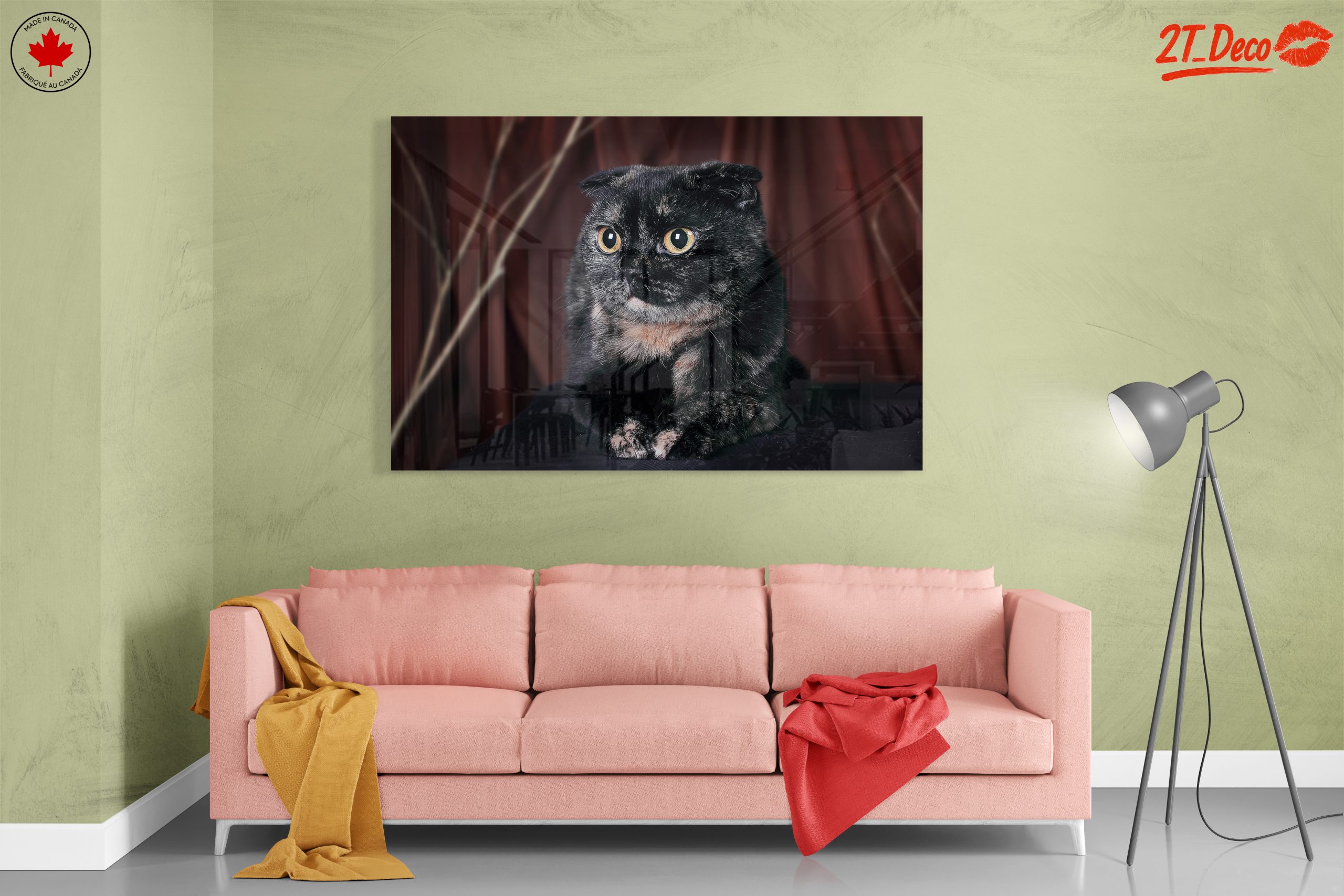 Beautiful Cat Portrait Wall Art - Image 7