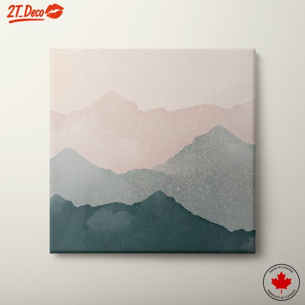 Soft Abstract Mountain Landscape Art