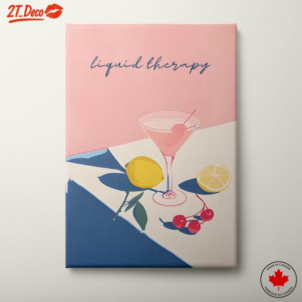 Stylish Cocktail Art Illustration