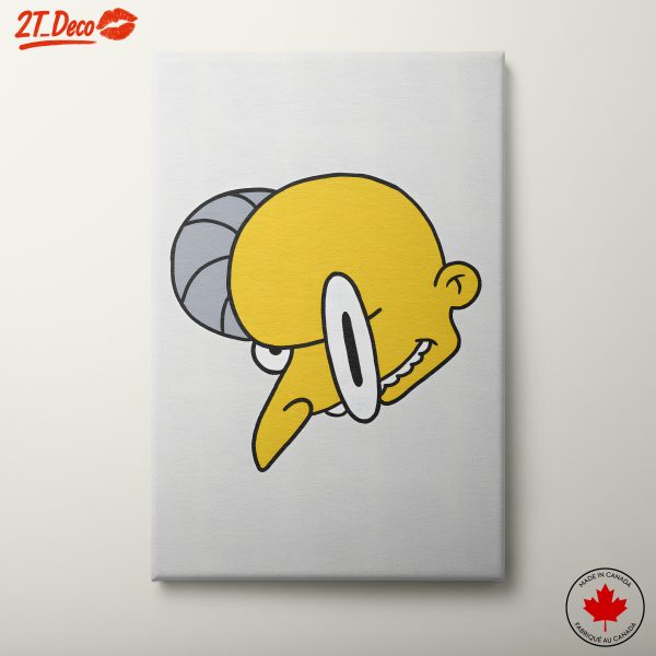 Stylized Character Artwork Featuring Iconic Cartoon