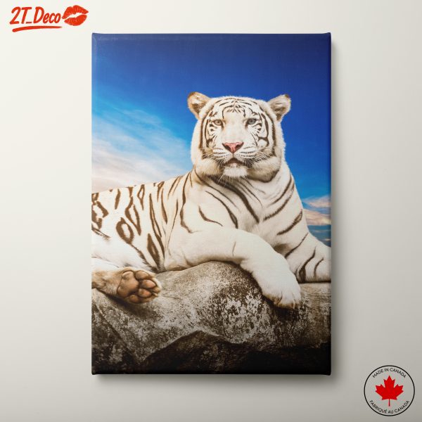 Majestic White Tiger Wall Art 2