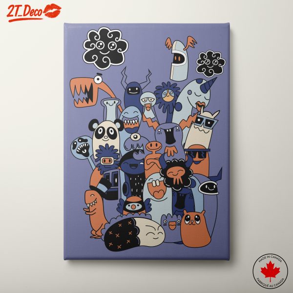 Colorful Playful Cartoon Characters Art 2