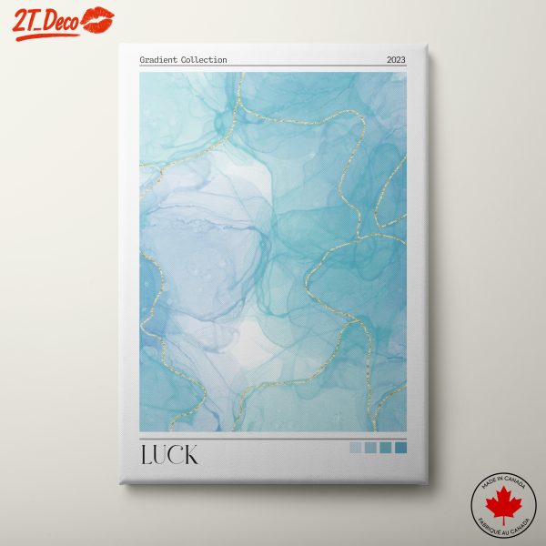 Calm Blue Abstract Aura Art