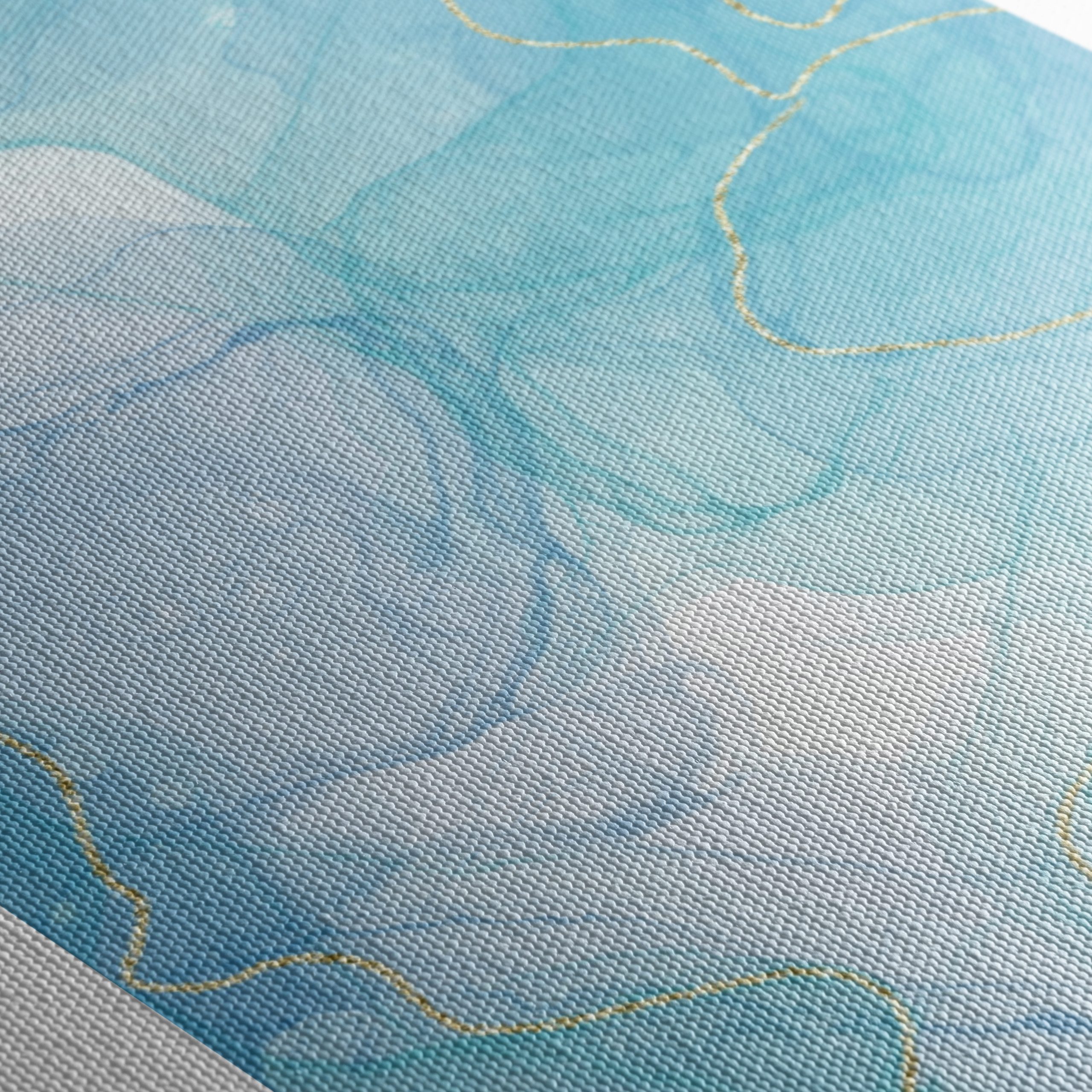 Calm Blue Abstract Aura Art - Image 5