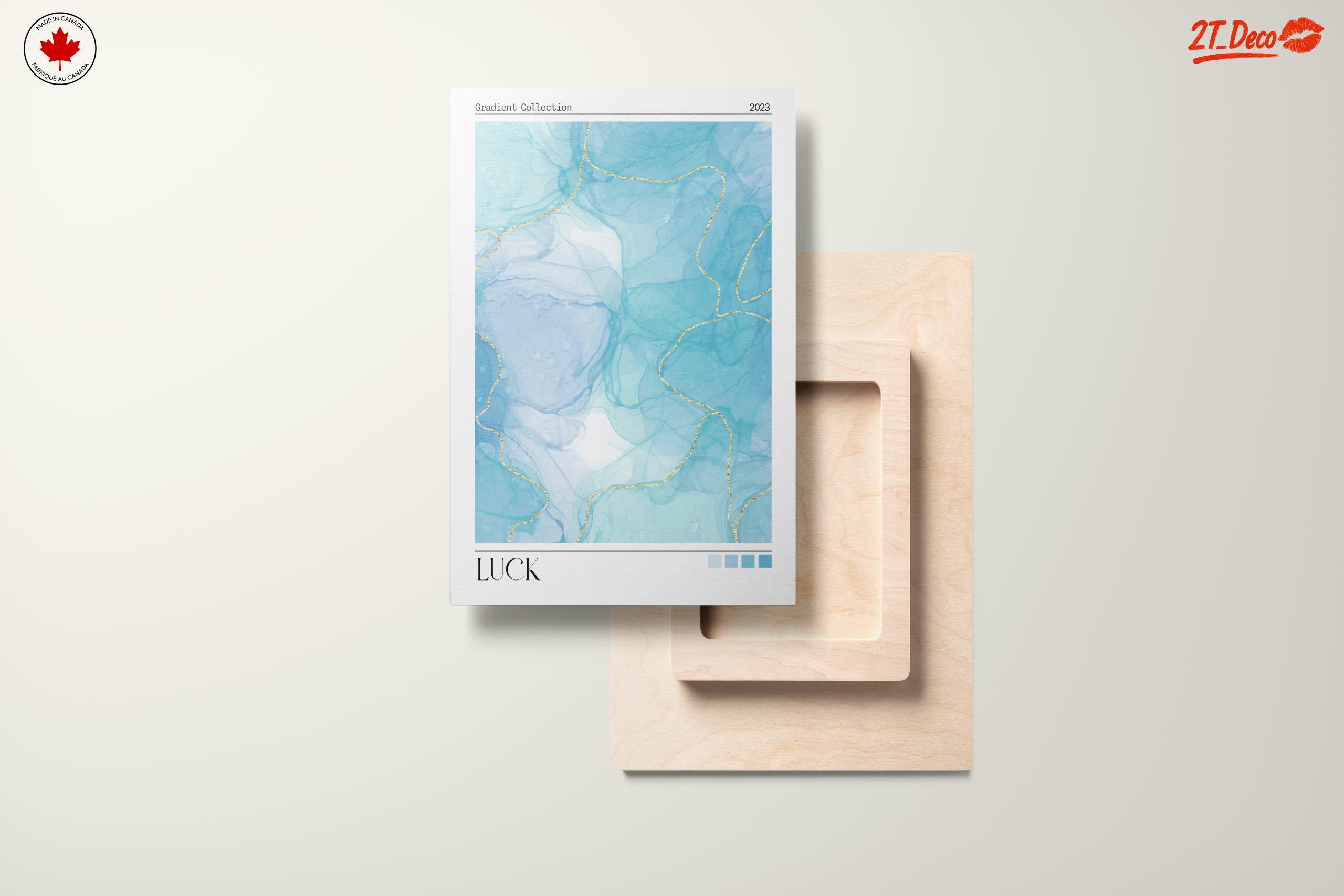 Calm Blue Abstract Aura Art - Image 11