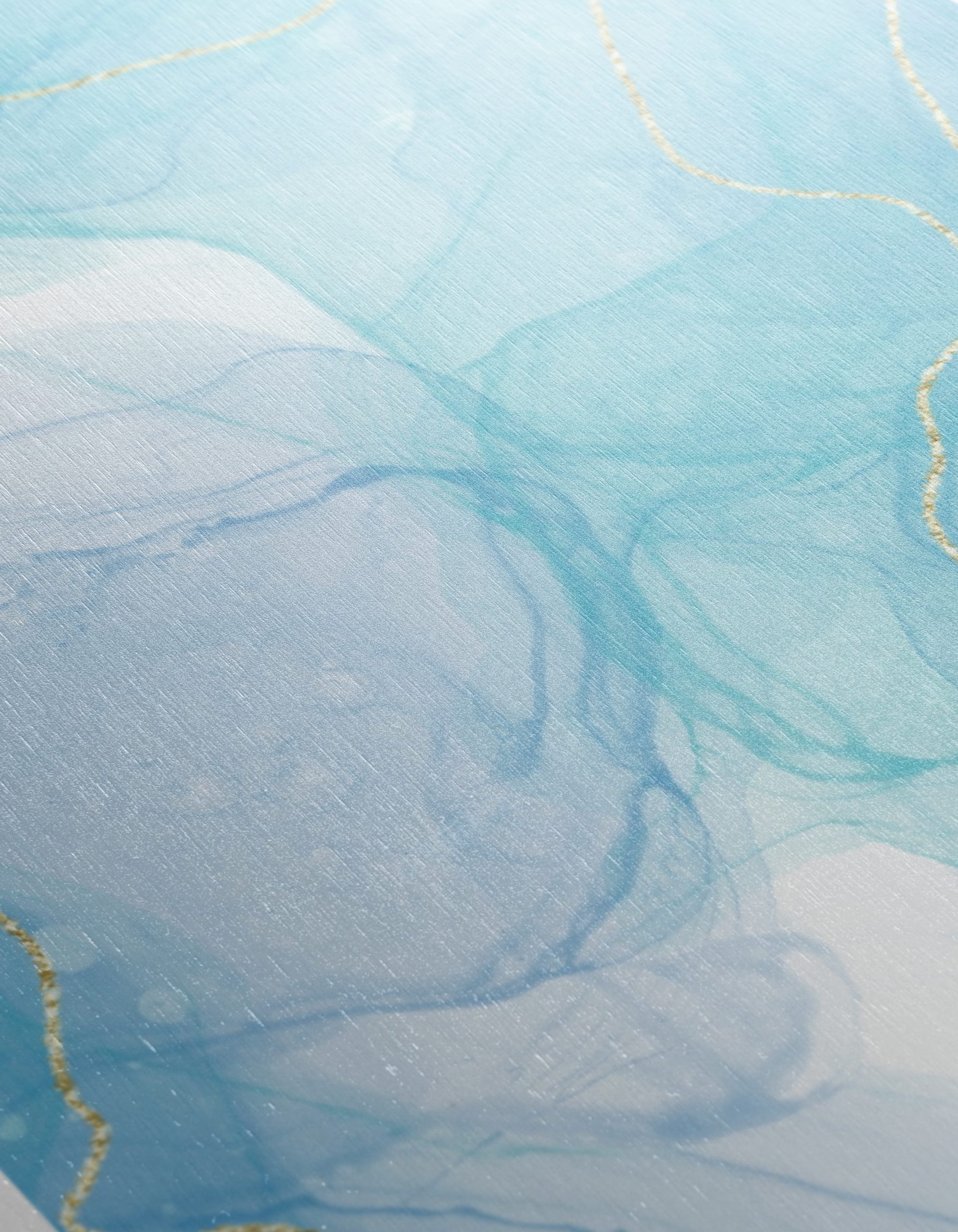 Calm Blue Abstract Aura Art - Image 12