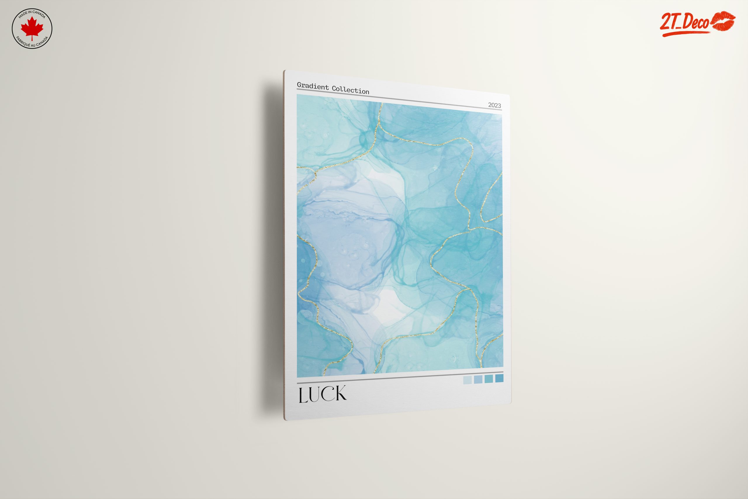 Calm Blue Abstract Aura Art - Image 13