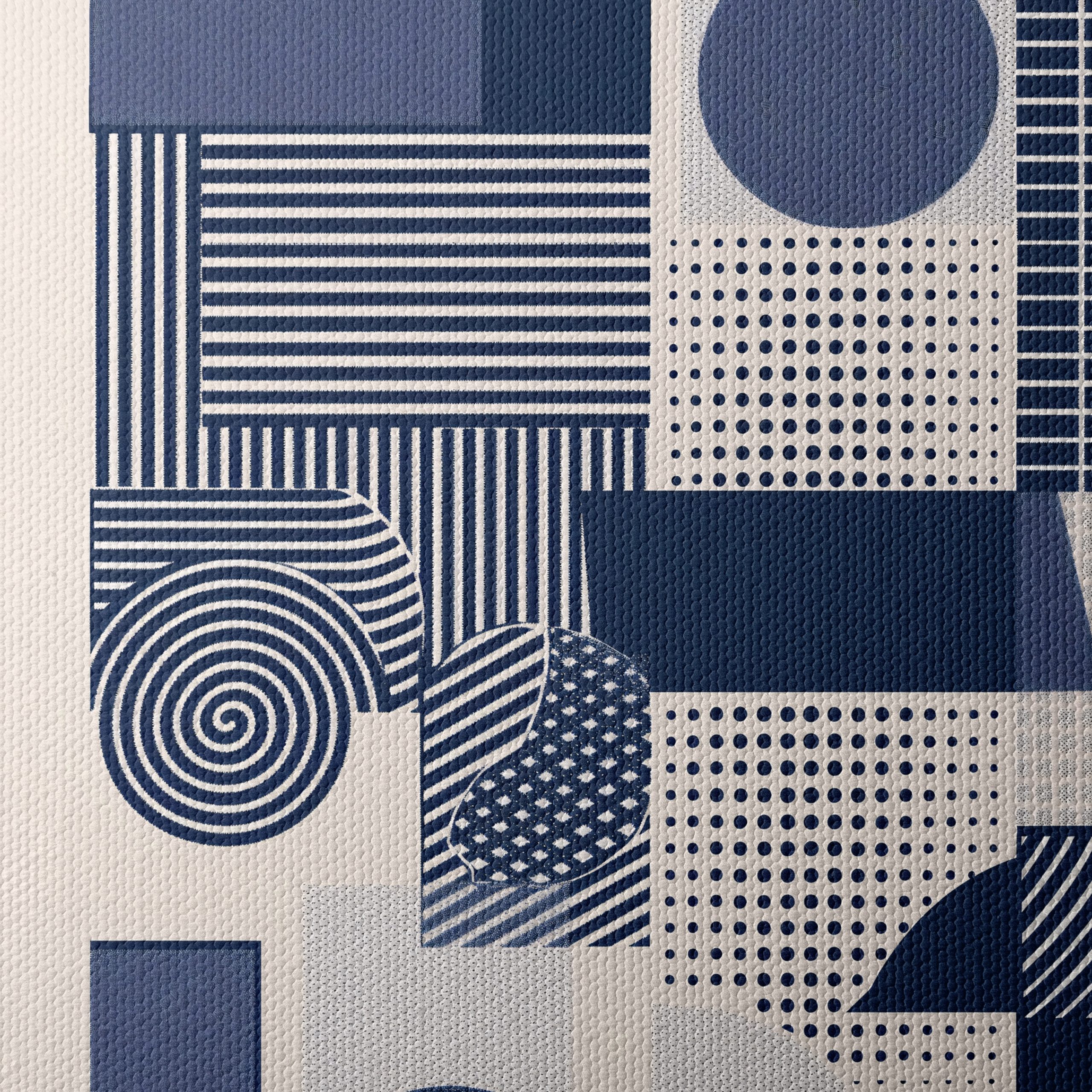 Geometric Abstract Shapes in Blue - Image 4