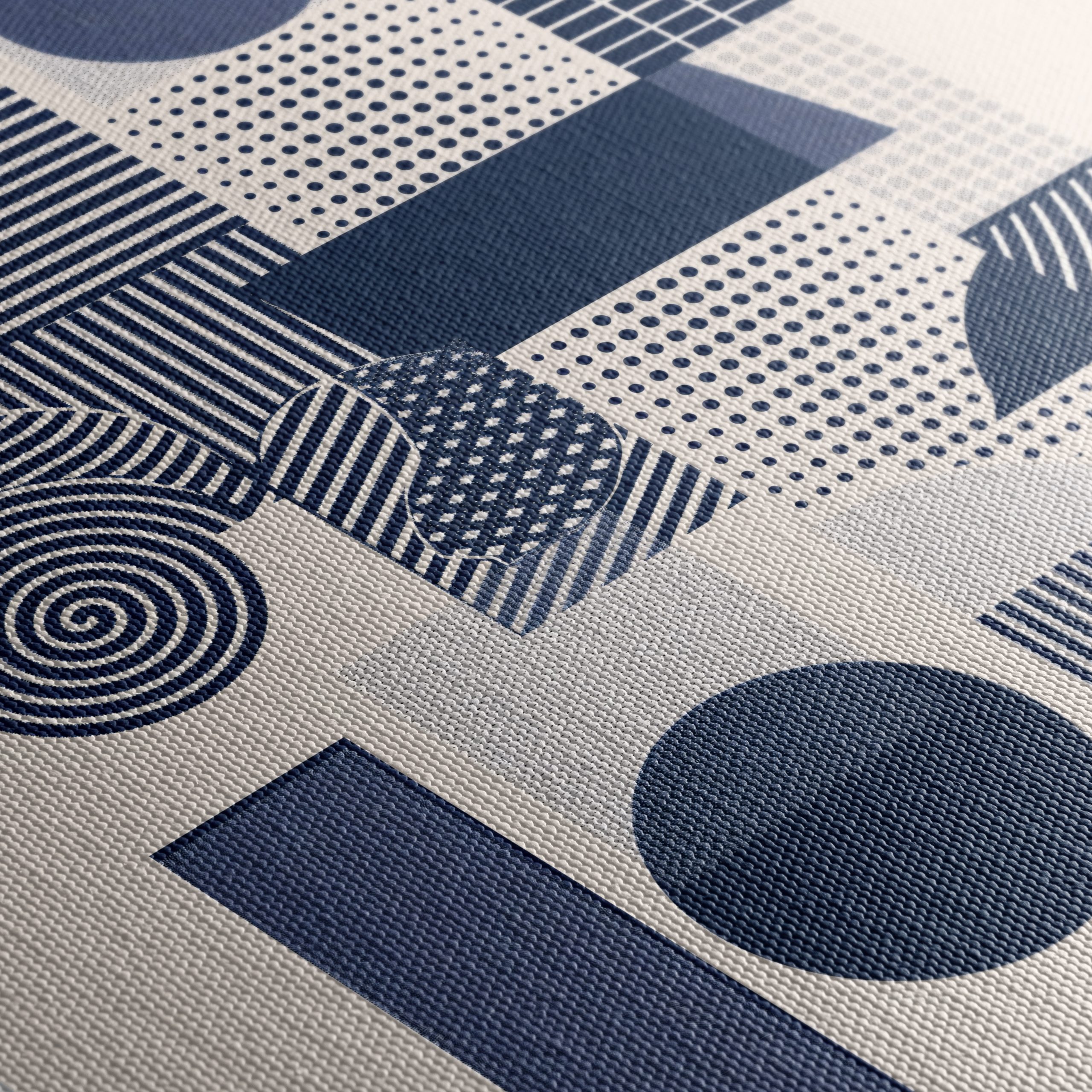 Geometric Abstract Shapes in Blue - Image 5
