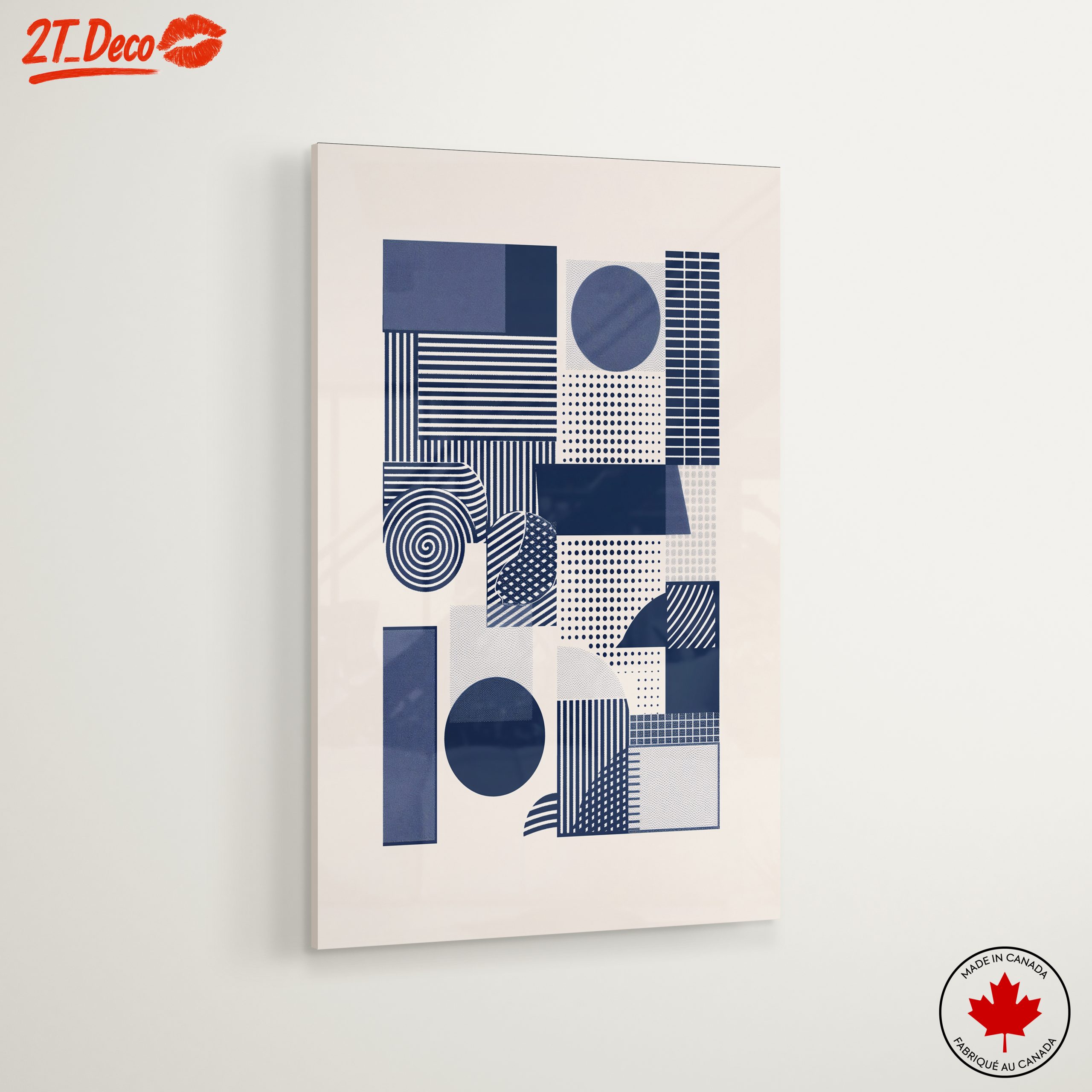 Geometric Abstract Shapes in Blue - Image 6