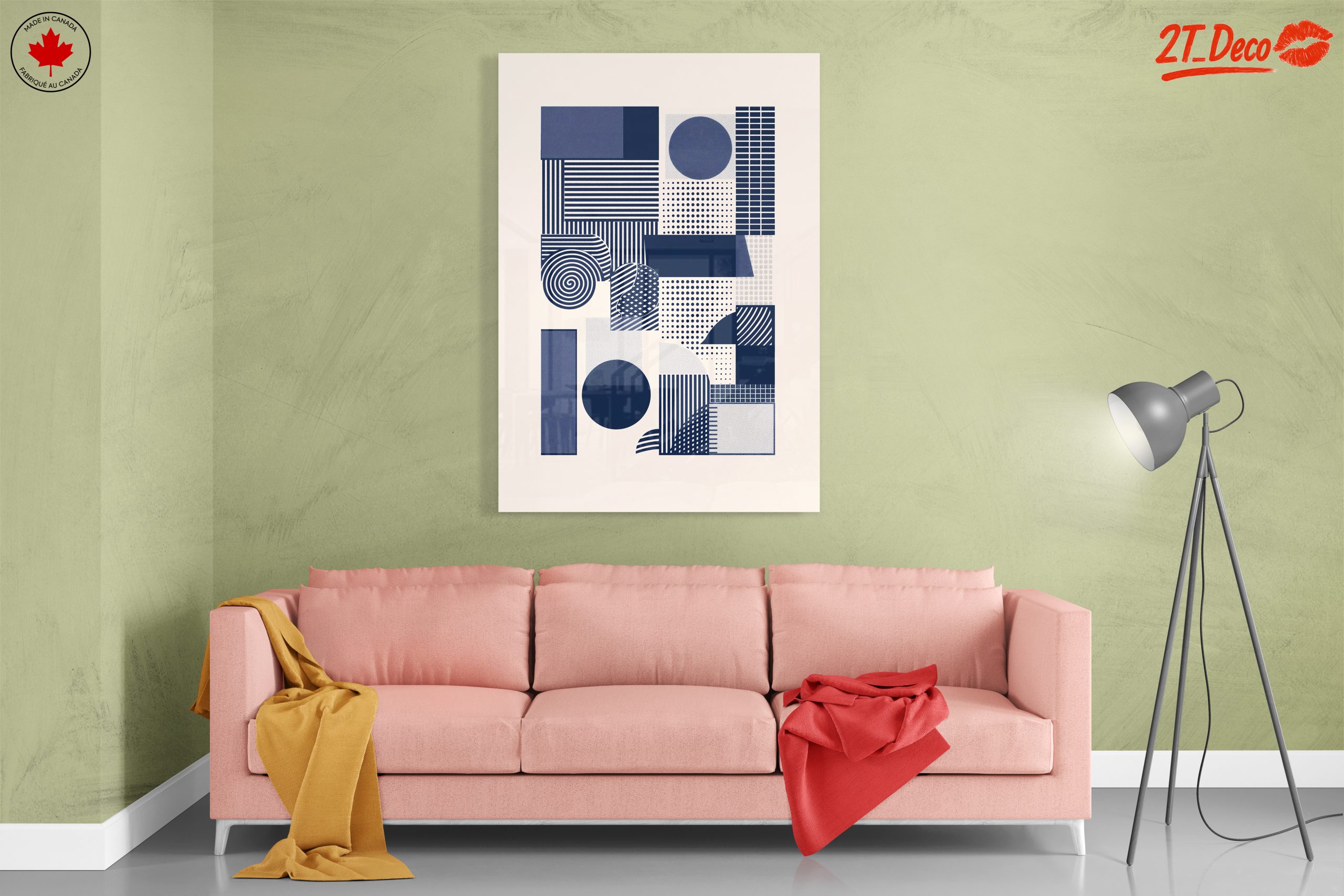 Geometric Abstract Shapes in Blue - Image 7