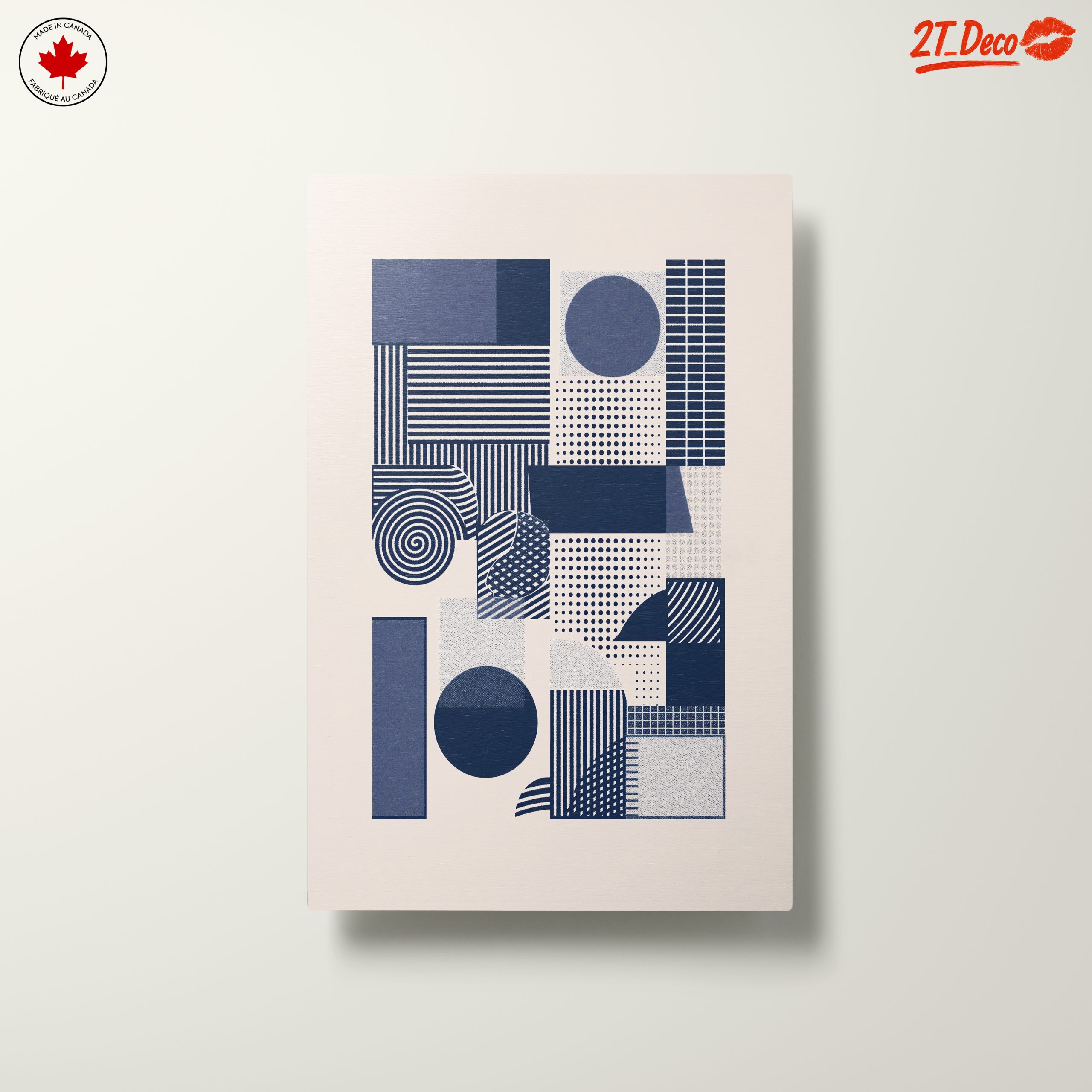 Geometric Abstract Shapes in Blue - Image 10