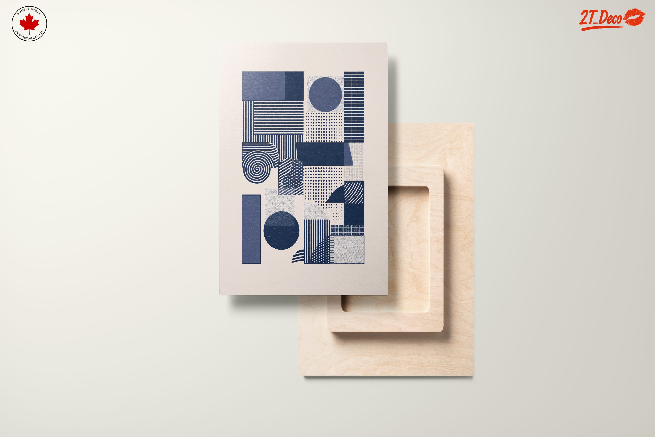 Geometric Abstract Shapes in Blue - Image 11