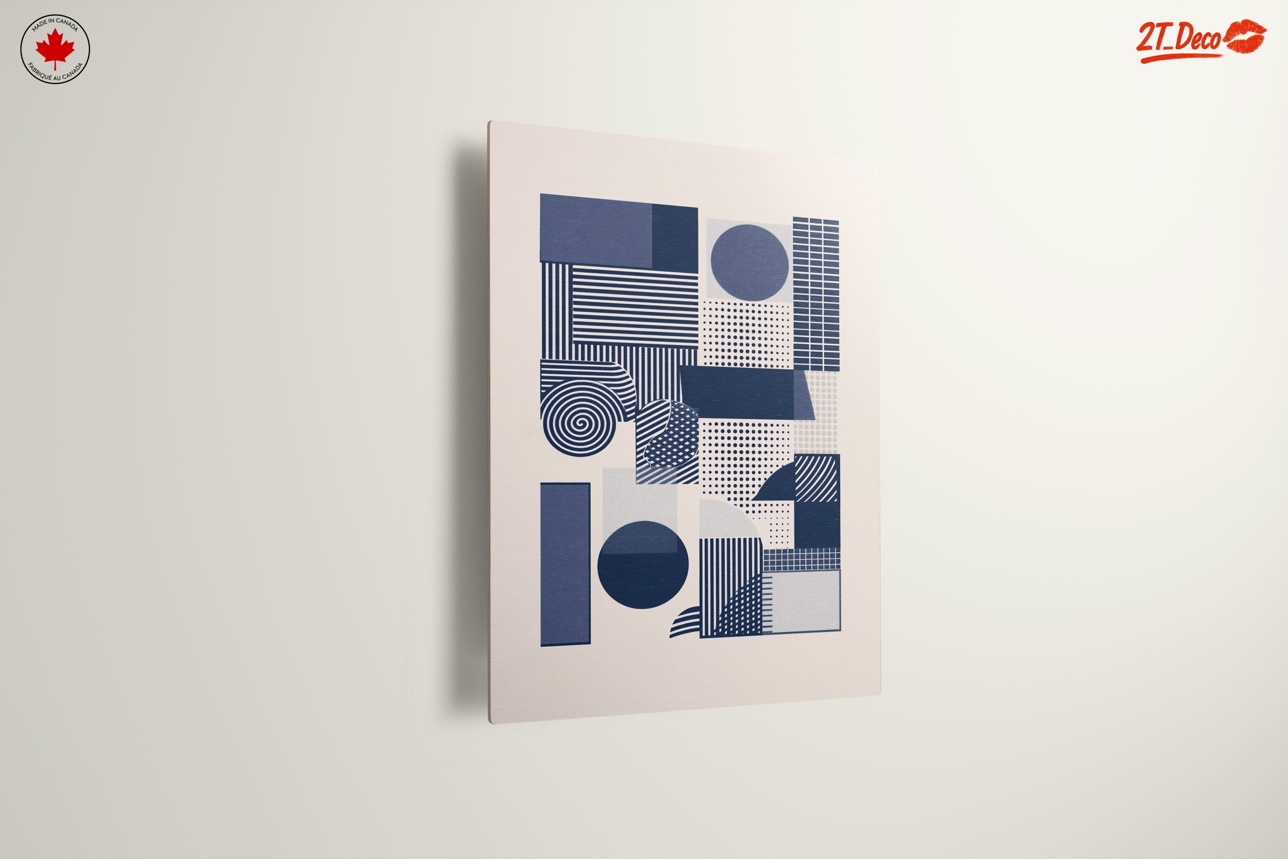 Geometric Abstract Shapes in Blue - Image 13