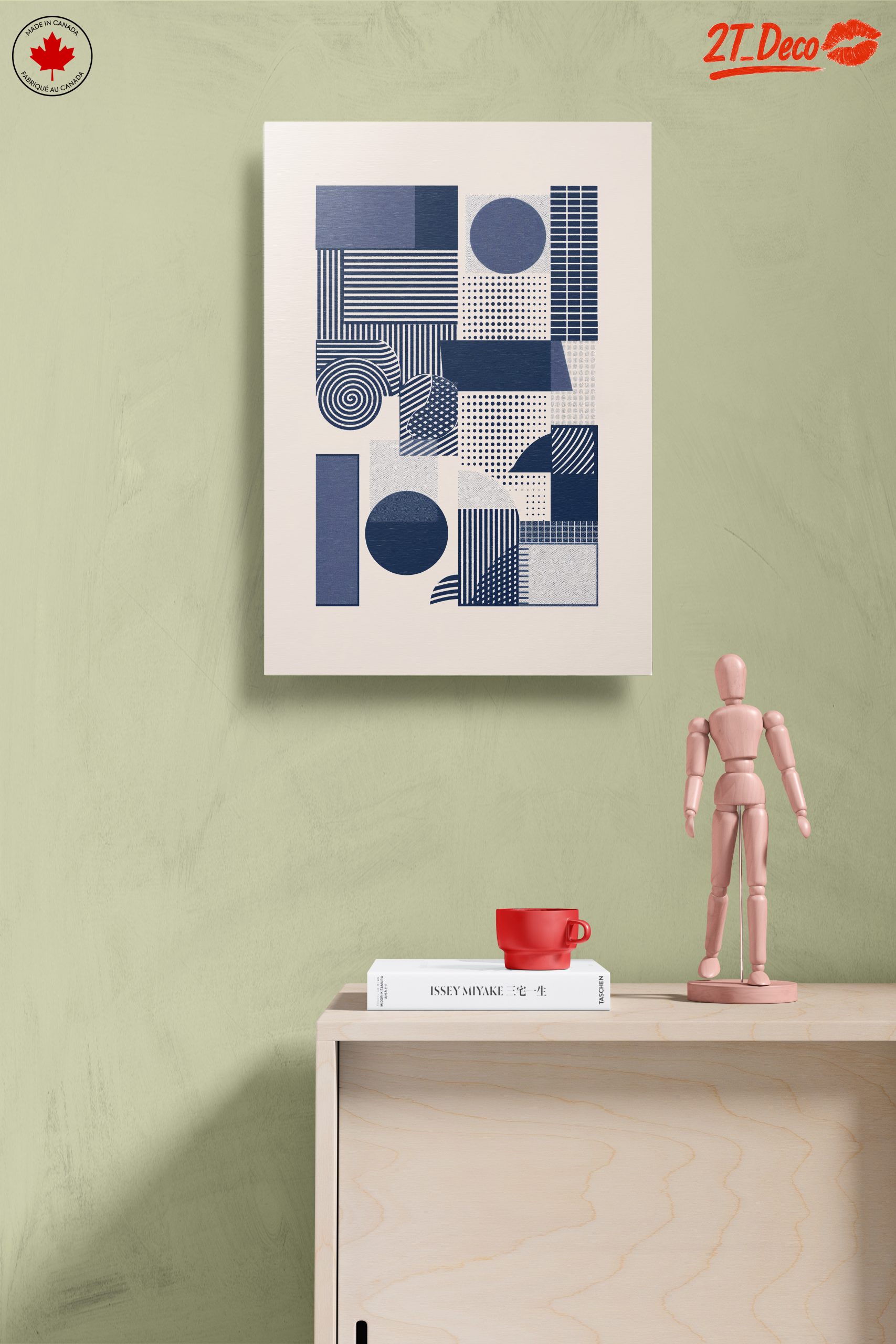 Geometric Abstract Shapes in Blue - Image 14