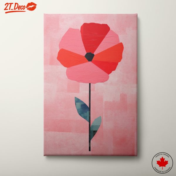 Stylized Flower Art with Bright Colors