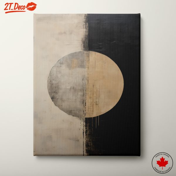 Monochromatic Abstract Circle Art