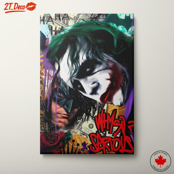 Vibrant Joker Artwork with Batman