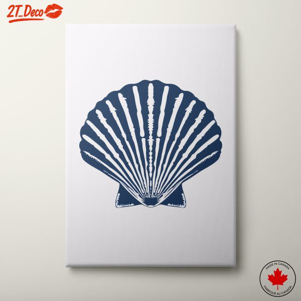 Stylized Shell Design for Coastal Decor