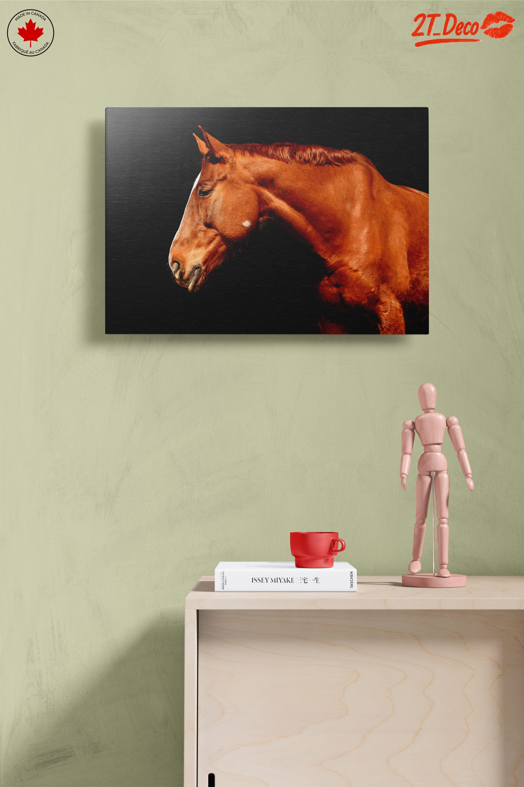 Elegant Horse Portrait on Black - Image 14