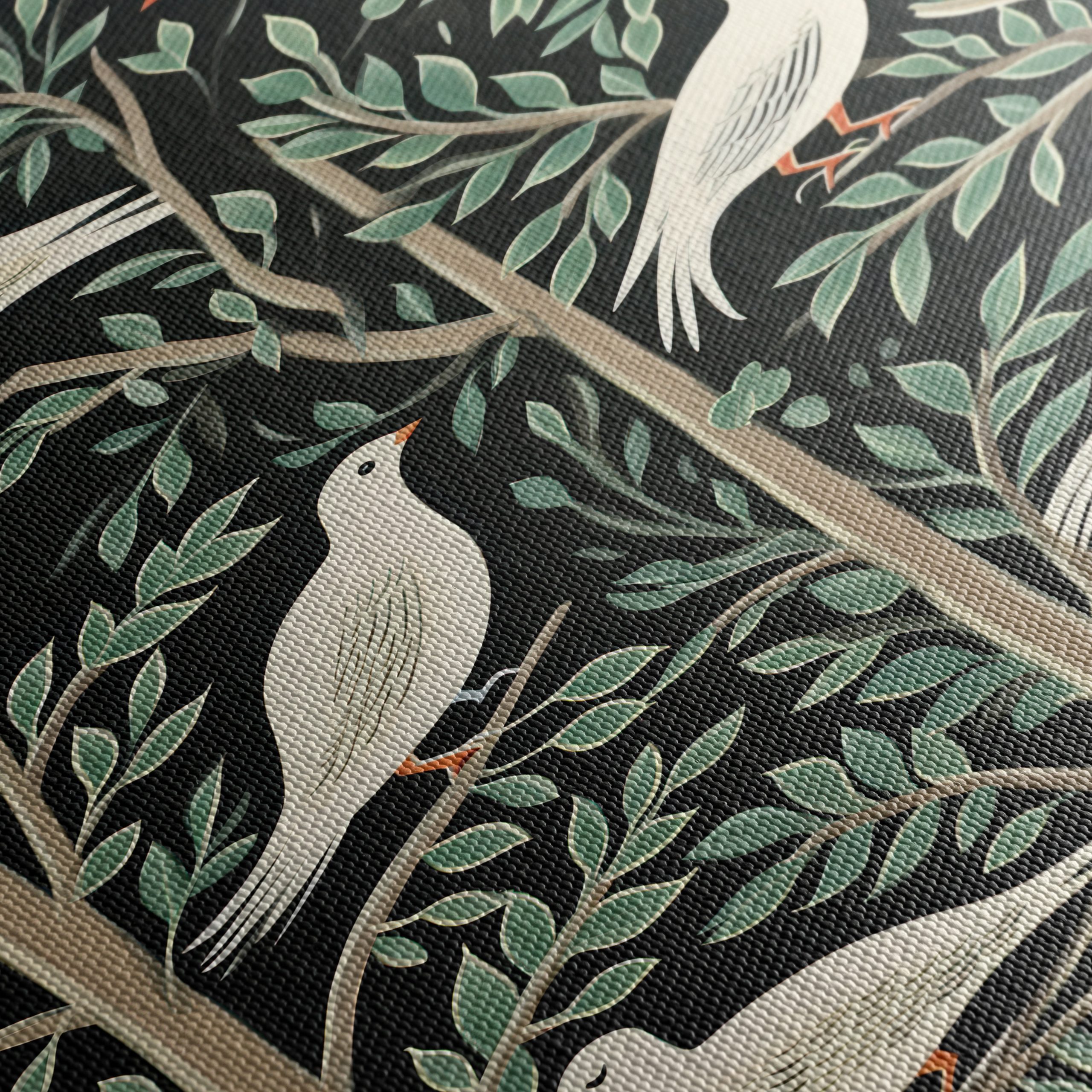 Elegant Birds Among Leaves - Image 5