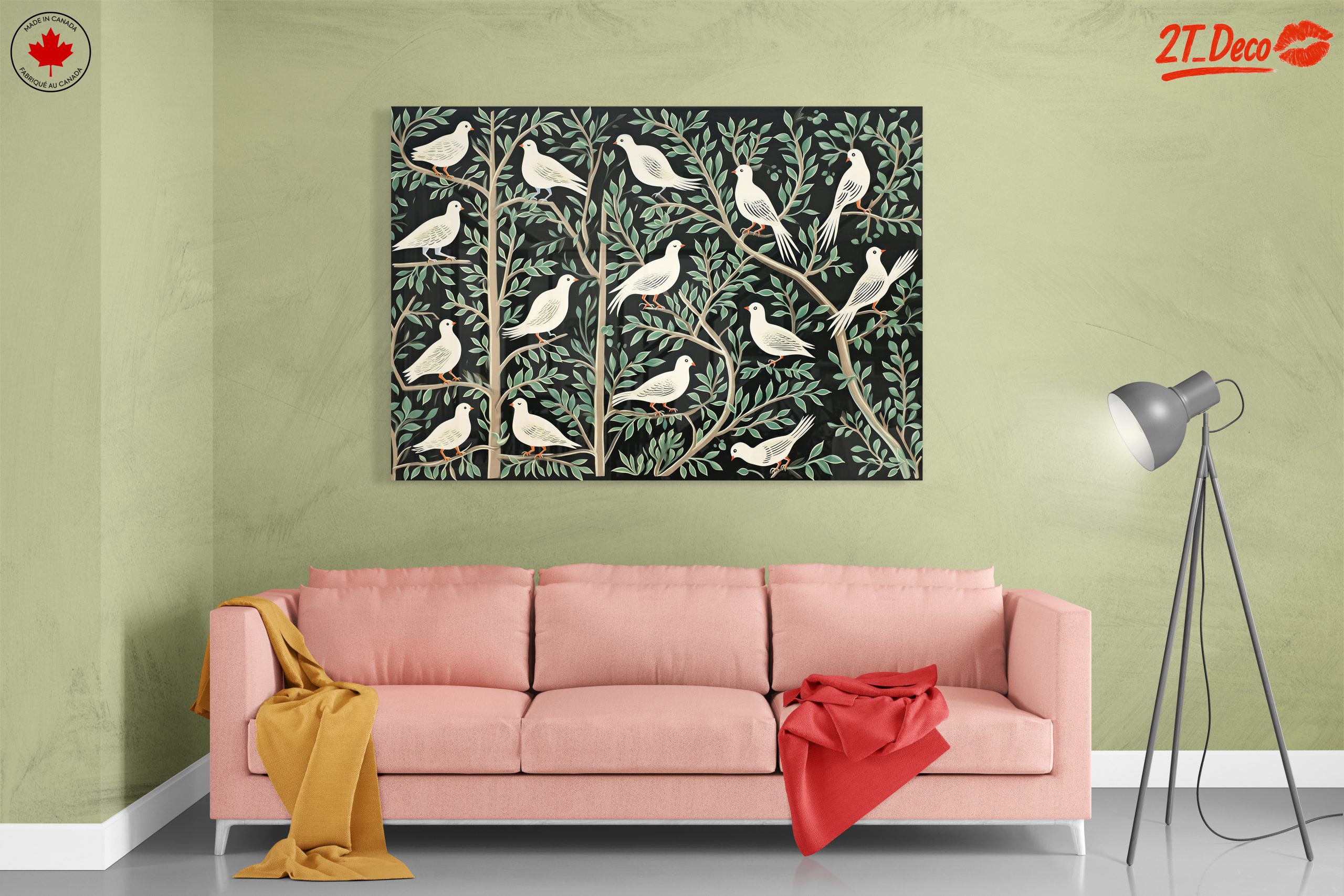 Elegant Birds Among Leaves - Image 7
