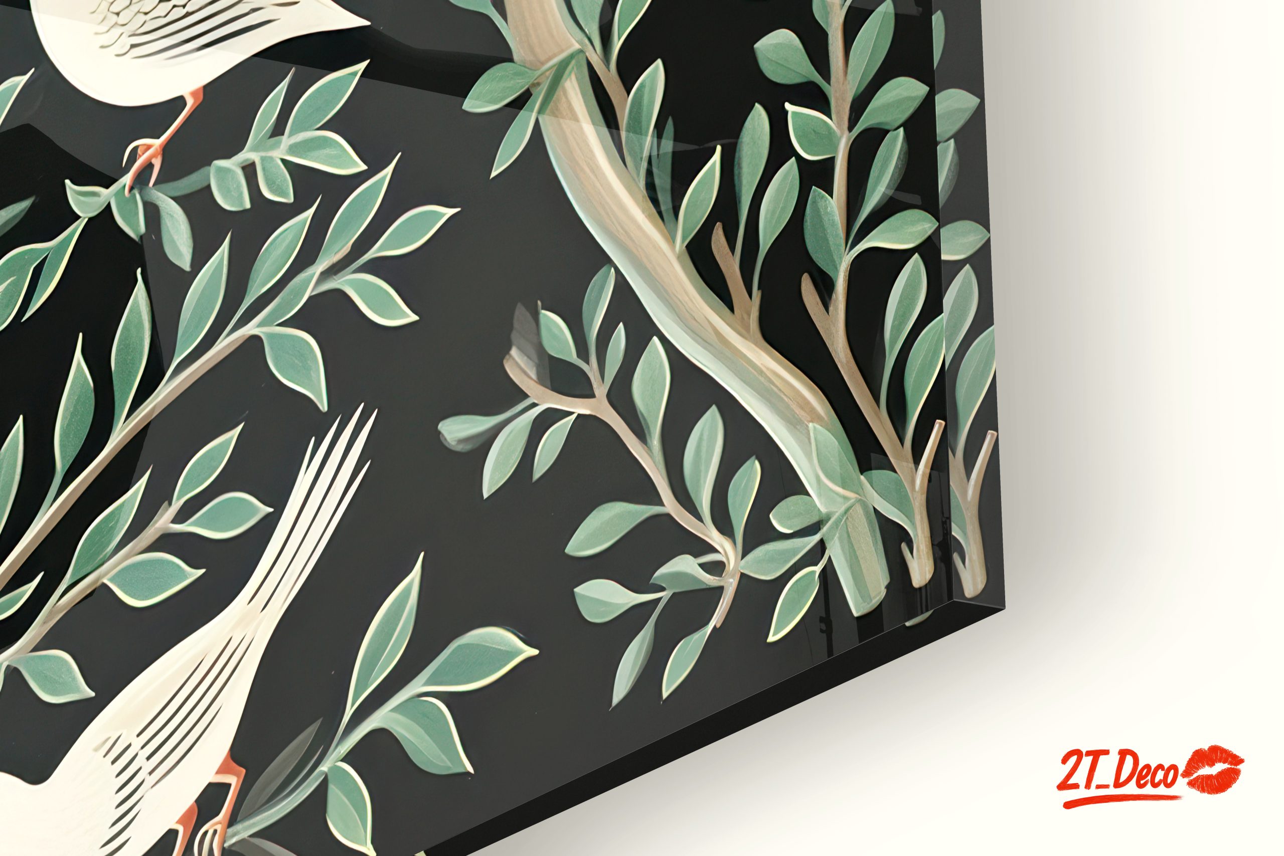 Elegant Birds Among Leaves - Image 9