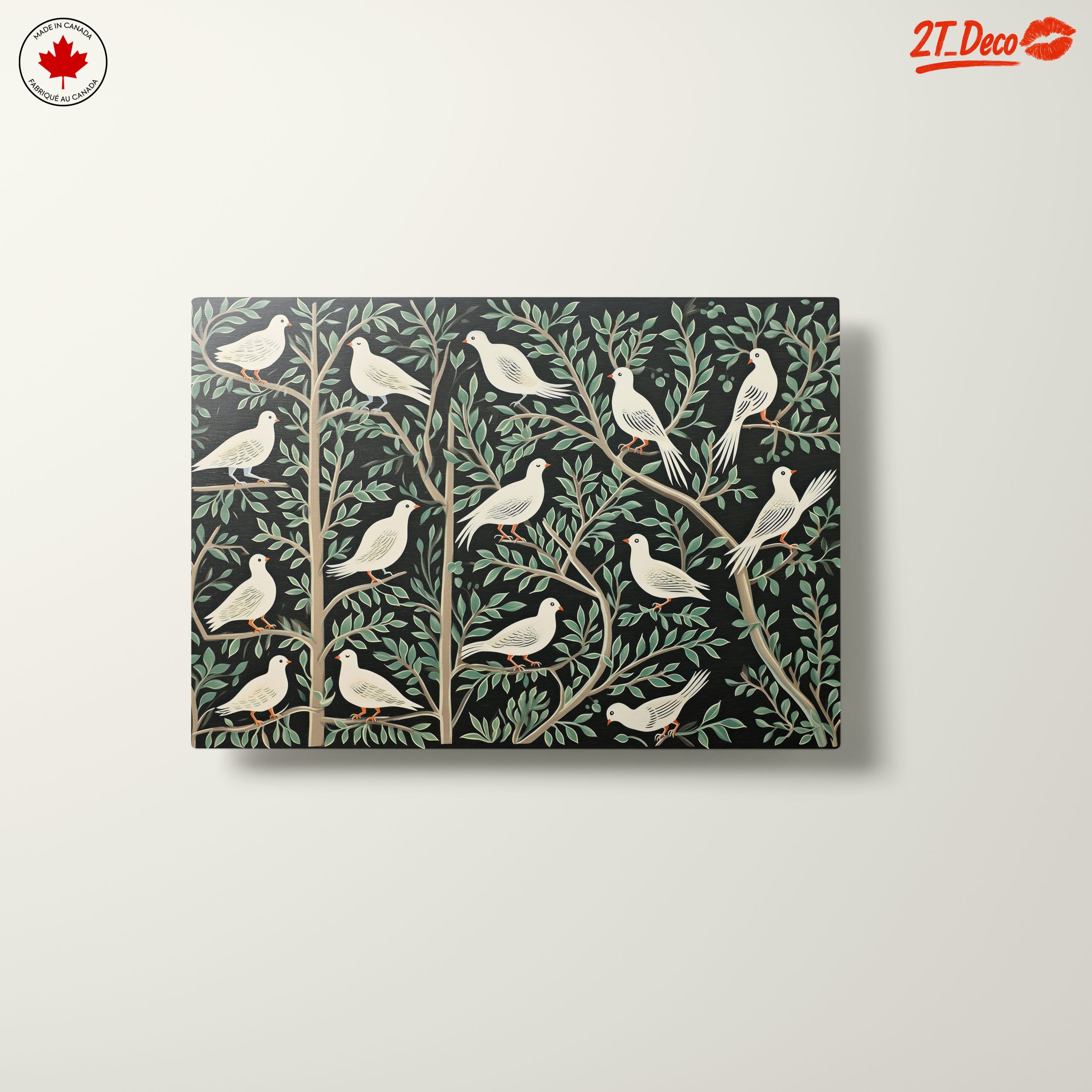 Elegant Birds Among Leaves - Image 10
