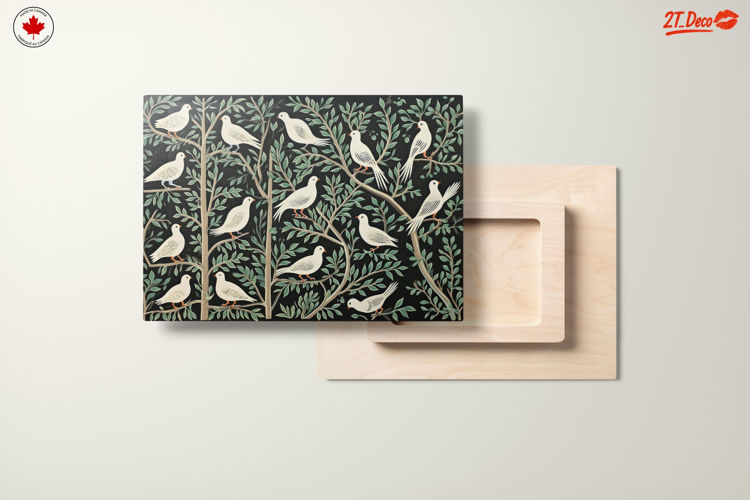 Elegant Birds Among Leaves - Image 11