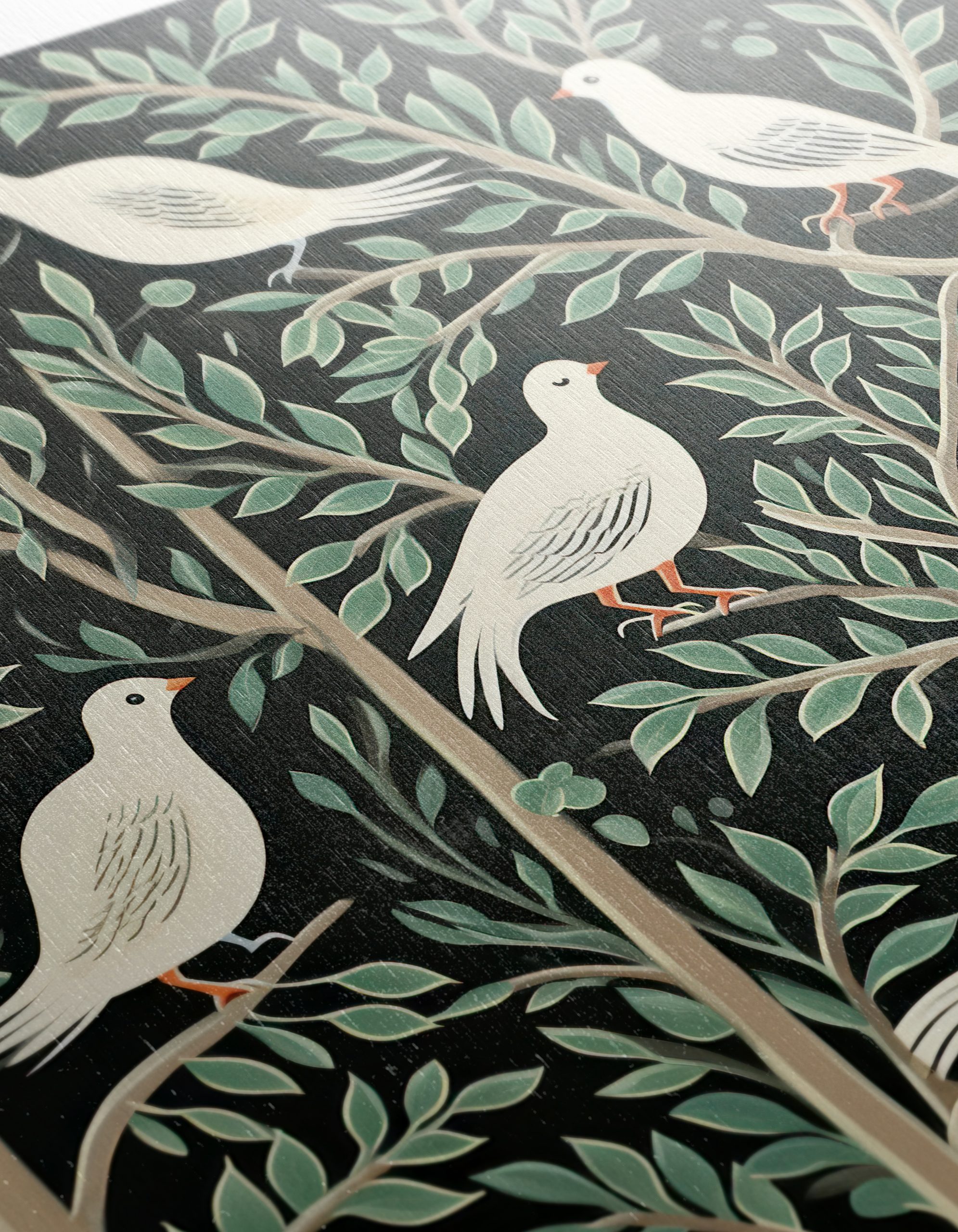 Elegant Birds Among Leaves - Image 12