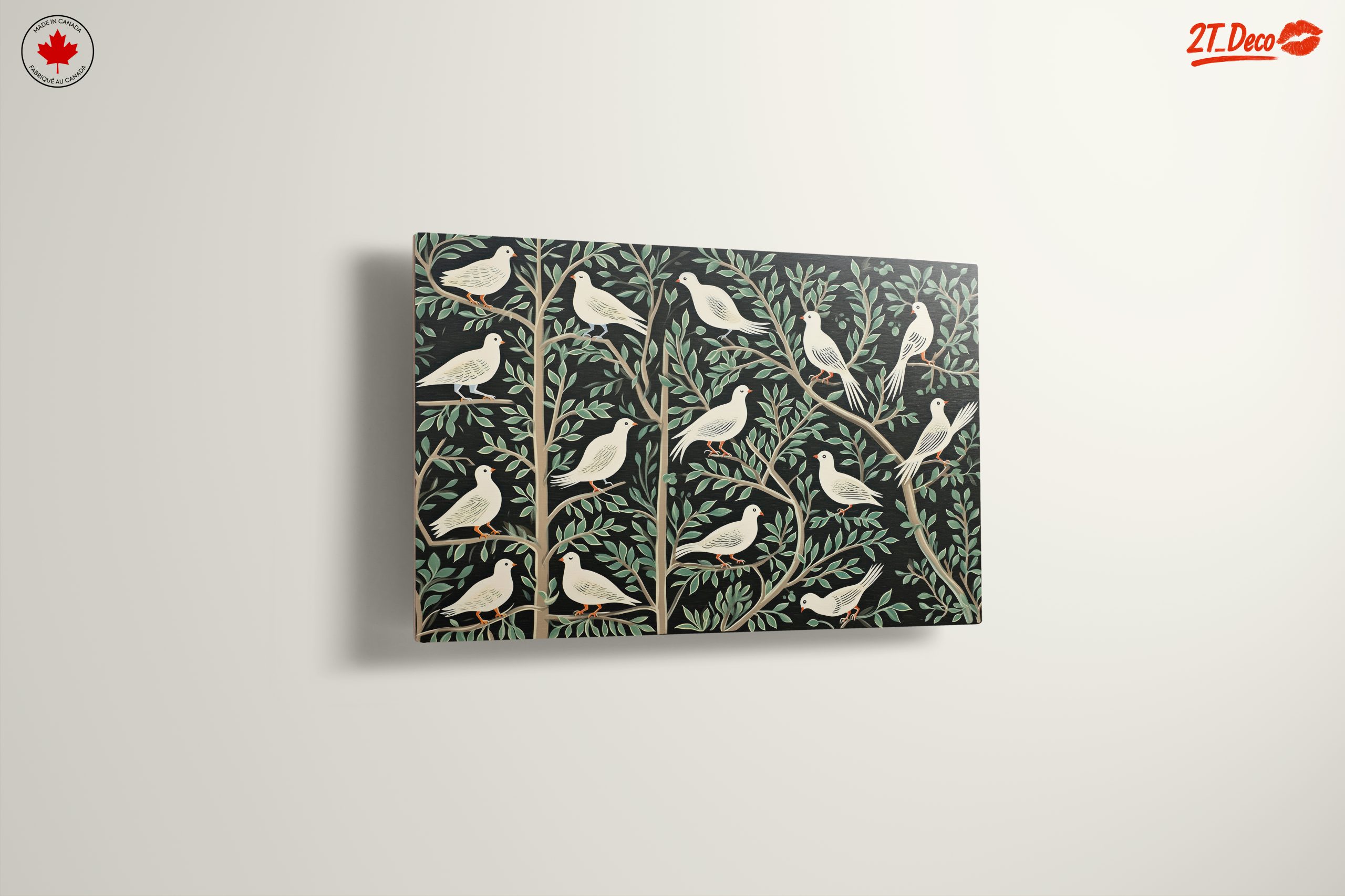 Elegant Birds Among Leaves - Image 13