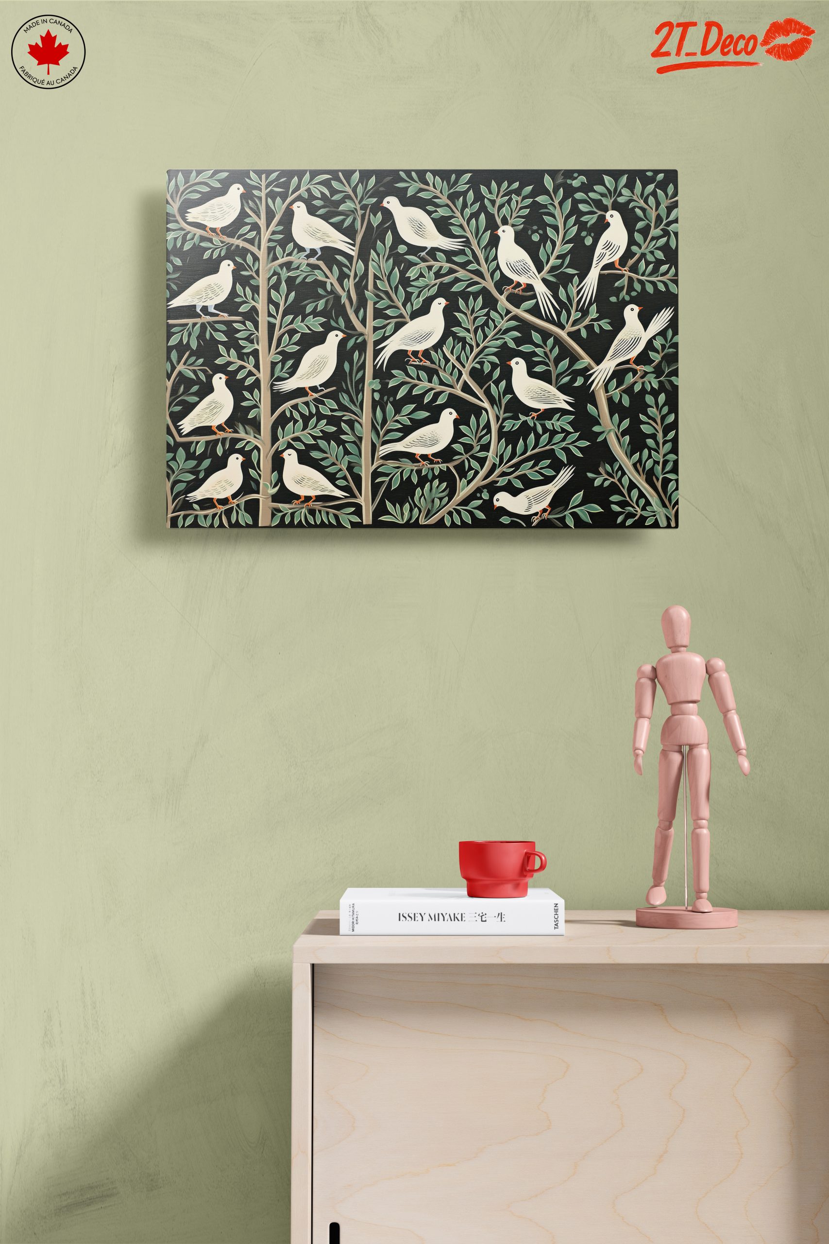 Elegant Birds Among Leaves - Image 14
