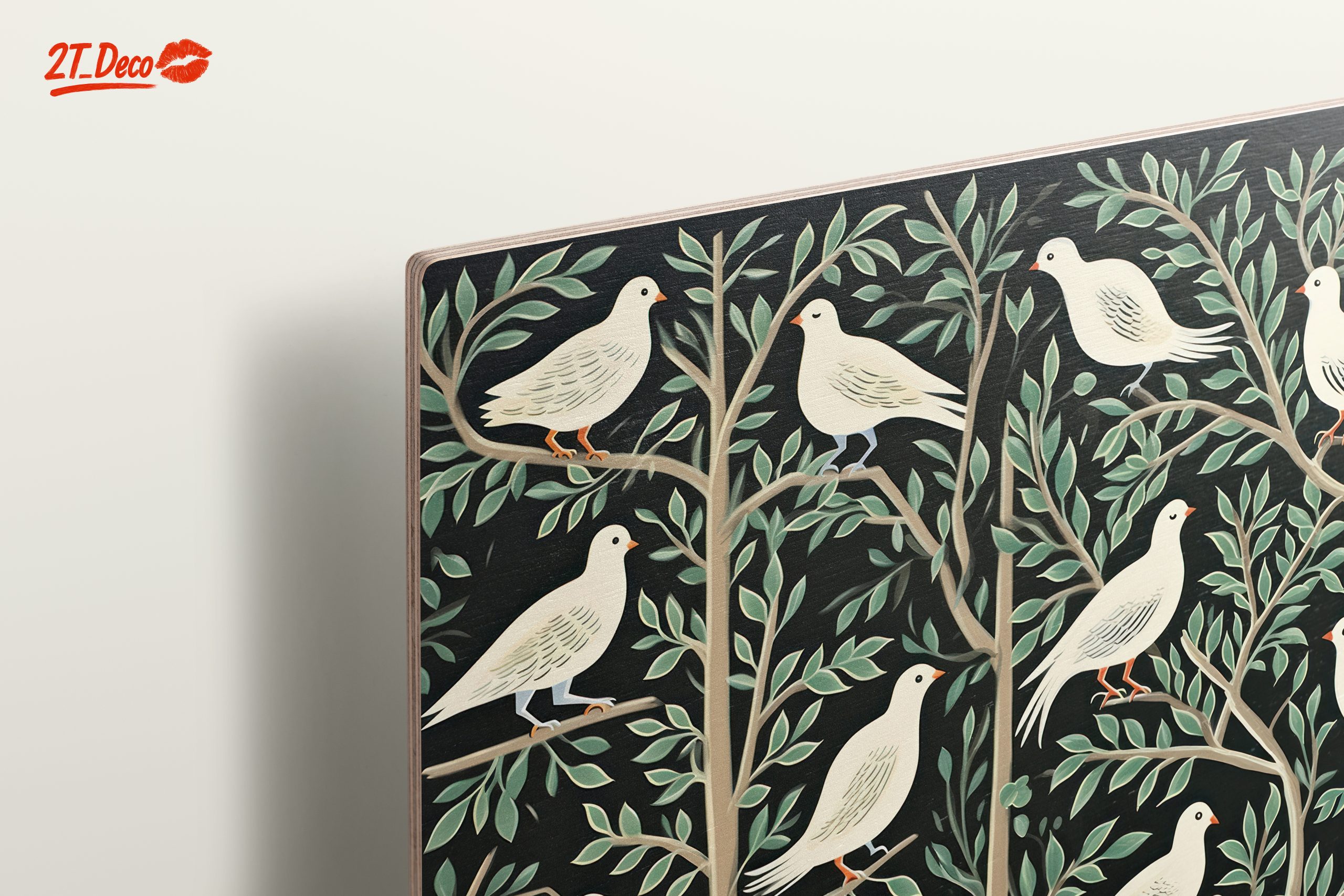 Elegant Birds Among Leaves - Image 15