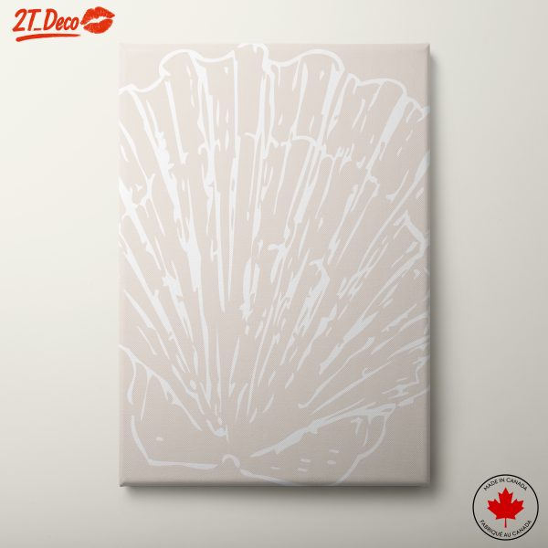 Stylized Shell Floral Artwork