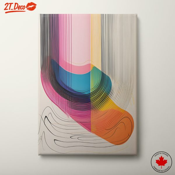 Colorful Abstract Wave Design Art