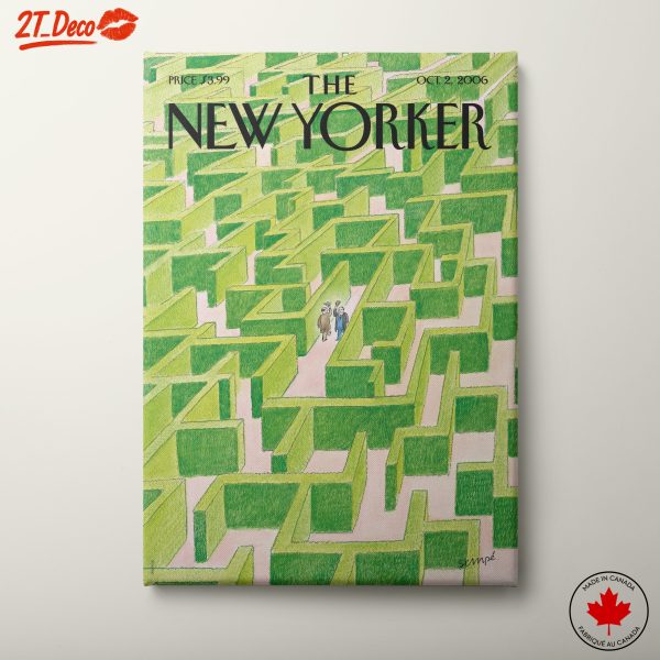 The New Yorker Magazine Illustration of a Maze