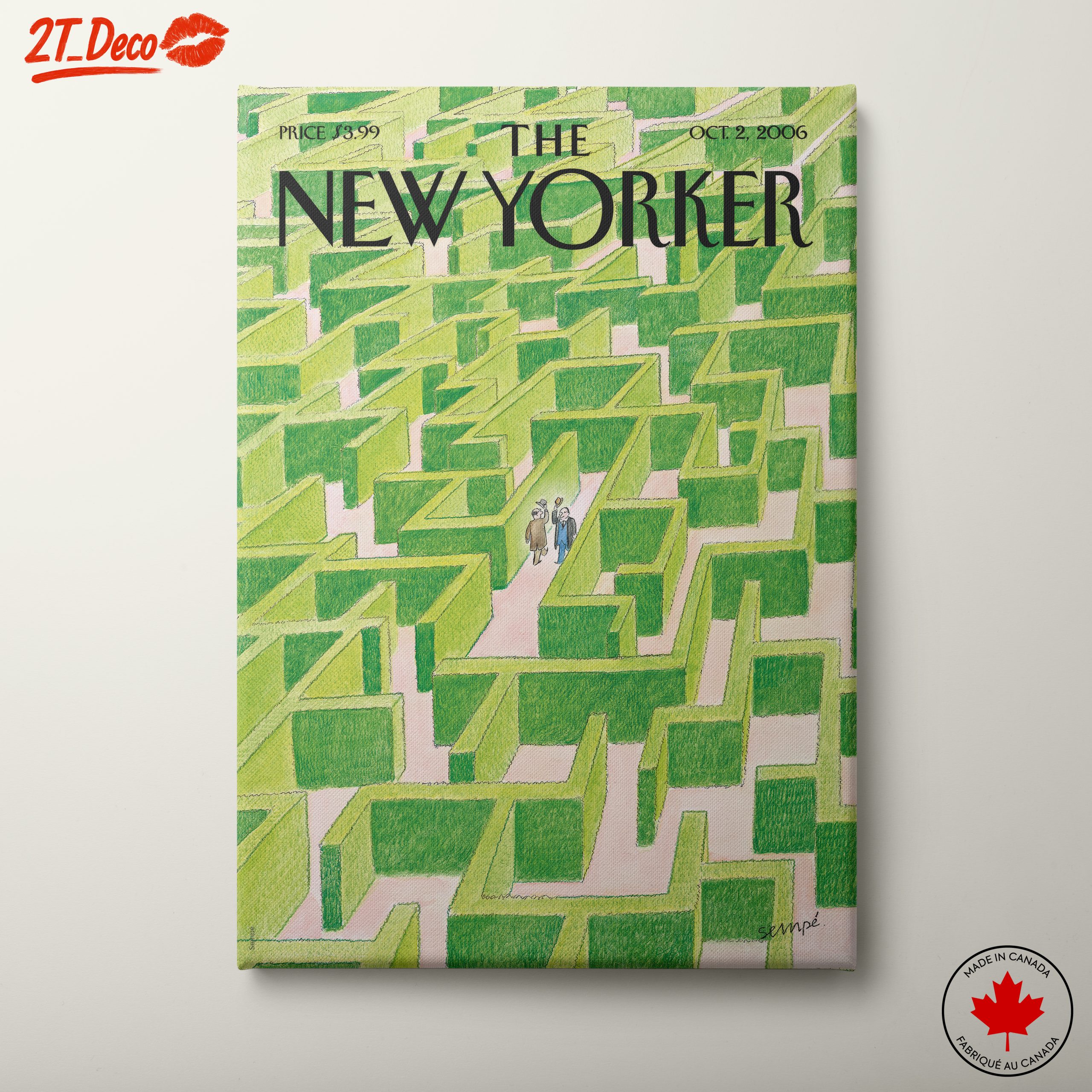 The New Yorker Magazine Illustration of a Maze